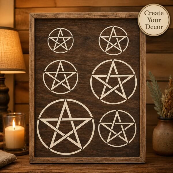 Pentagram Stencil 7
