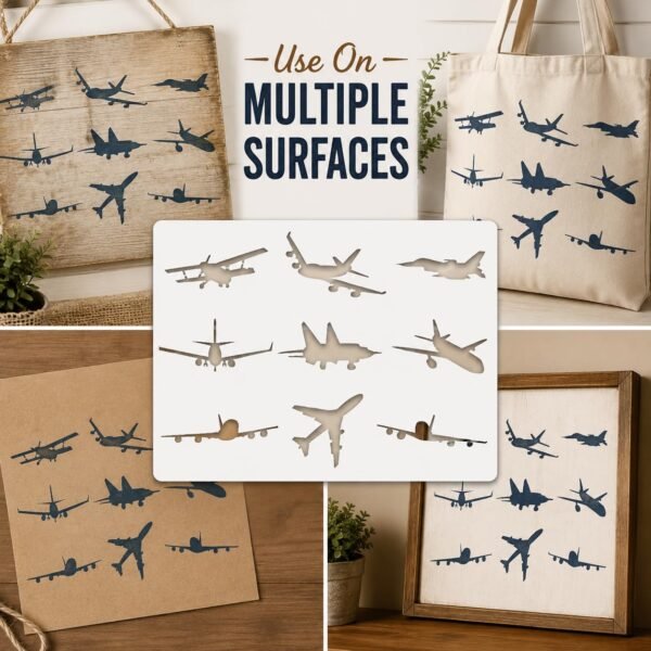 Planes Stencil 5