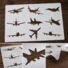 Planes Stencil 8