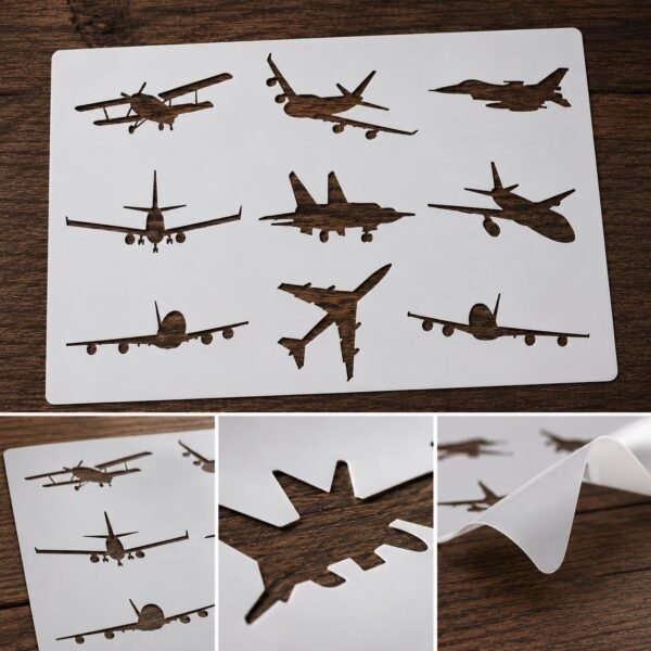 Planes Stencil 8
