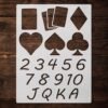Poker Cards Stencil