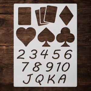 Poker Cards Stencil