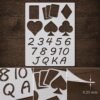 Poker Cards Stencil 8