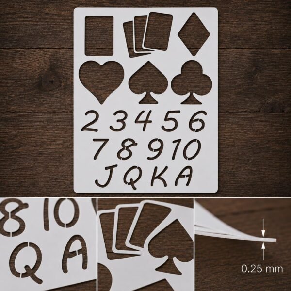 Poker Cards Stencil 8