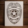 Police Badge Stencil