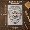 Police Badge Stencil 2