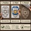 Police Badge Stencil 4