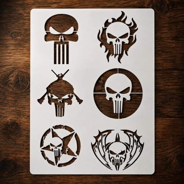 Punishers 6pc Stencil