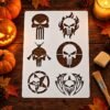 Punishers 6pc Stencil 2