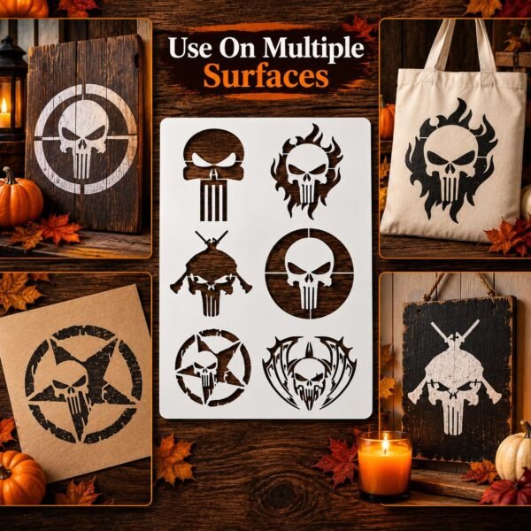Punishers 6pc Stencil 5