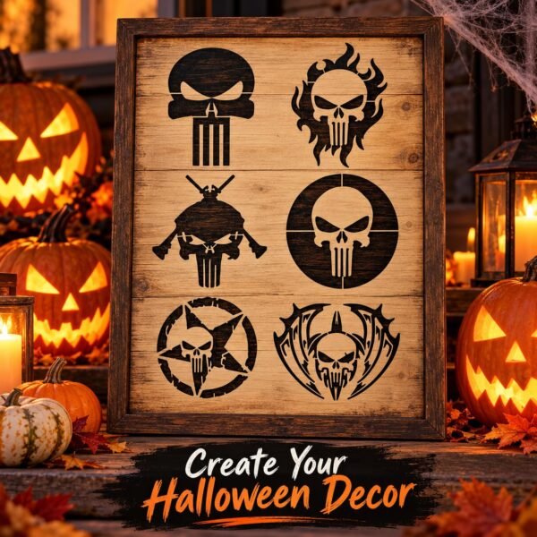 Punishers 6pc Stencil 7
