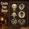 Punishers 6pc Stencil 7