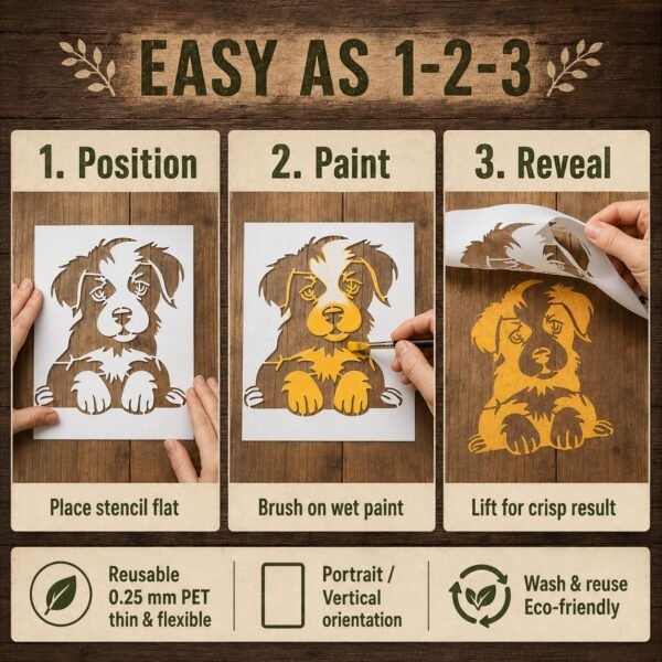 Puppy Stencil 5