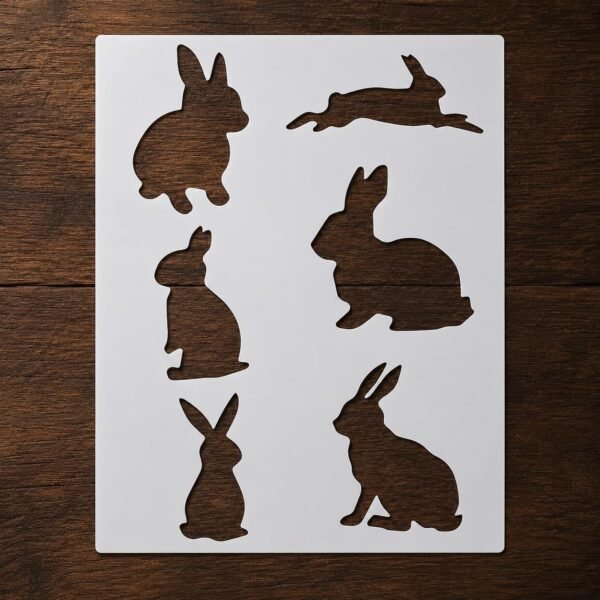 Rabbits 6pc Stencil
