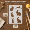 Rabbits 6pc Stencil 2