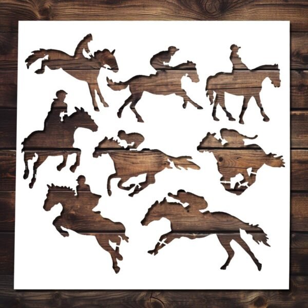 Riding Horse 8pc Stencil