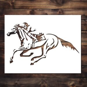 Riding Horse Stencil