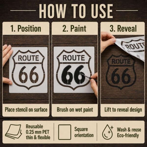 Route 66 Stencil 4