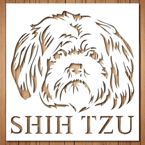Shih Tzu Stencil