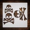 Skull and Crossbones Stencil