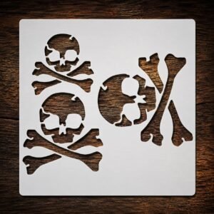 Skull and Crossbones Stencil