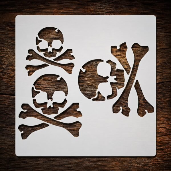 Skull and Crossbones Stencil