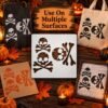 Skull and Crossbones Stencil 5