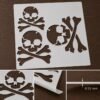 Skull and Crossbones Stencil 8
