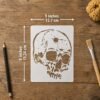 Skull Bullet Stencil 2