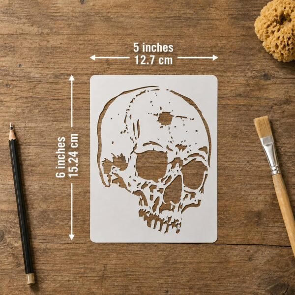 Skull Bullet Stencil 2