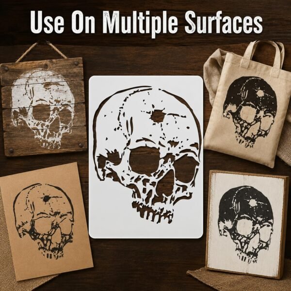 Skull Bullet Stencil 5