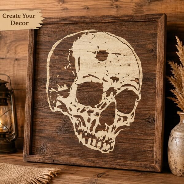 Skull Bullet Stencil 7
