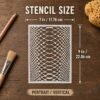 Snake Skin Stencil 2
