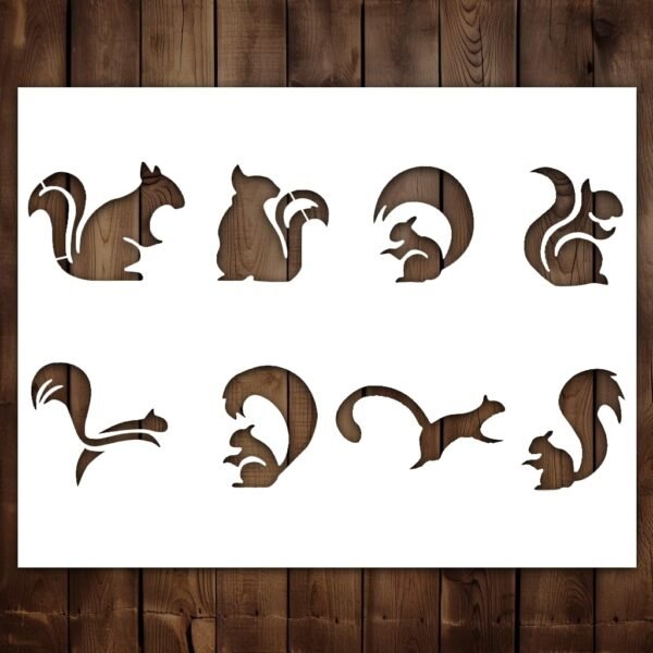 Squirrel Stencil