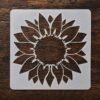 Sunflower Stencil