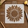 Sunflower Stencil 2