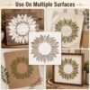 Sunflower Stencil 5