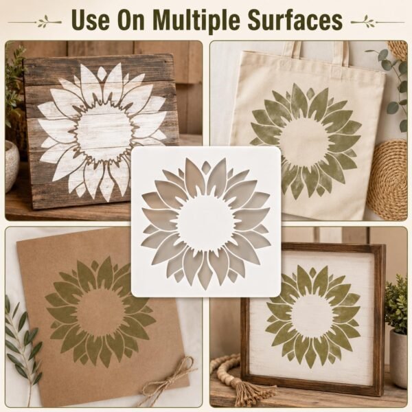 Sunflower Stencil 5