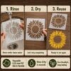 Sunflower Stencil 6