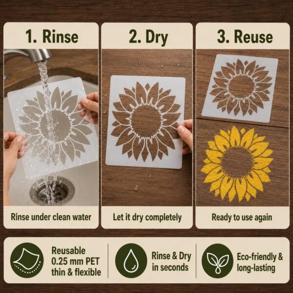 Sunflower Stencil 6