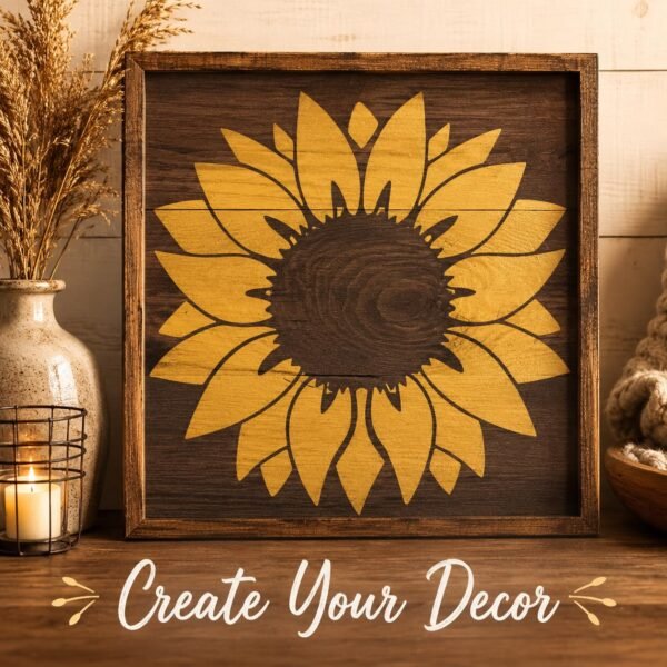 Sunflower Stencil 7