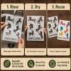 Unicorns 6pc Stencil 6