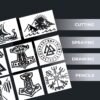 Viking Set Stencil 4
