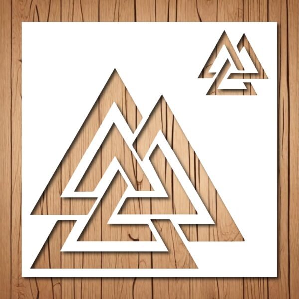 Viking Valknut Stencil