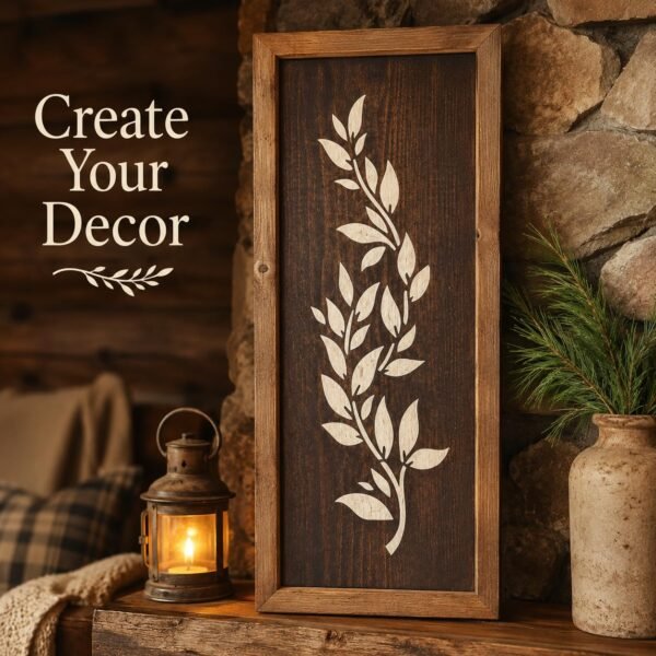 Vine Leaves 1 Stencil 7