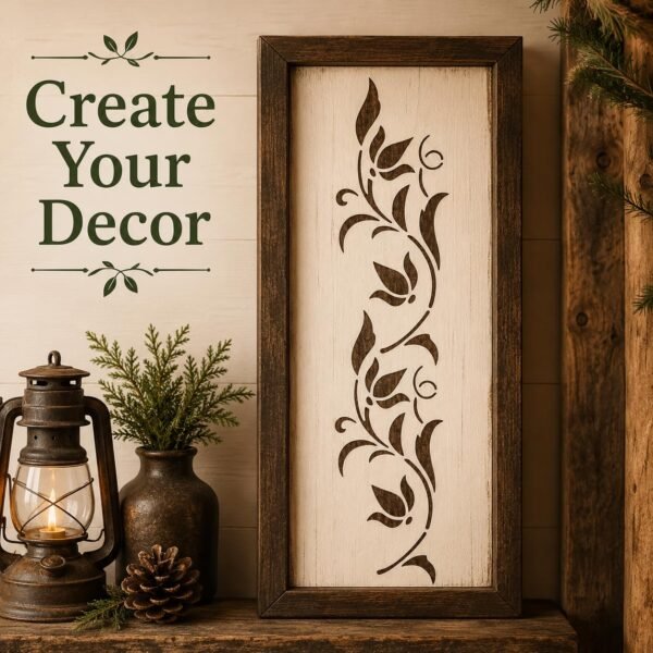 Vine Leaves 2 Stencil 7