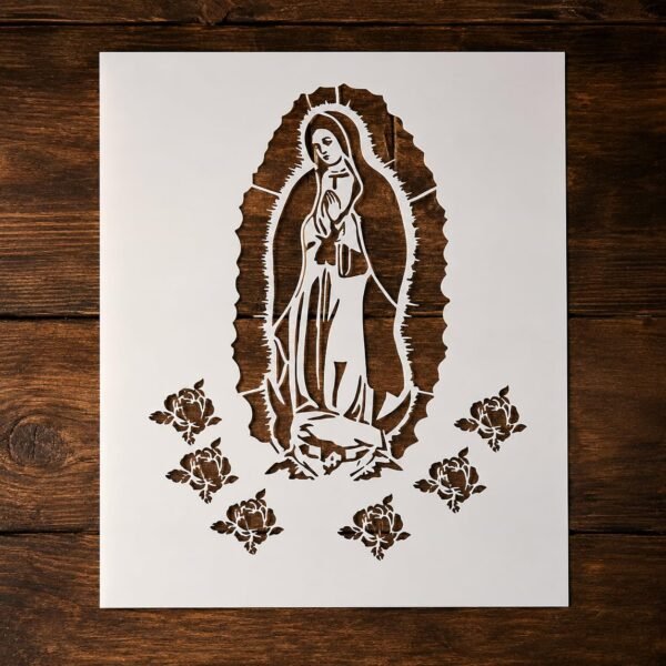 Virgin Mary Stencil
