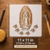 Virgin Mary Stencil 2