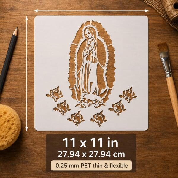 Virgin Mary Stencil 2