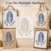 Virgin Mary Stencil 5